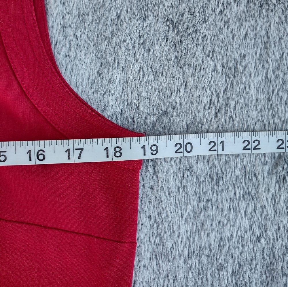 Talbot's Knit Stretch Sheath Dress 12 Red - Picture 7 of 12